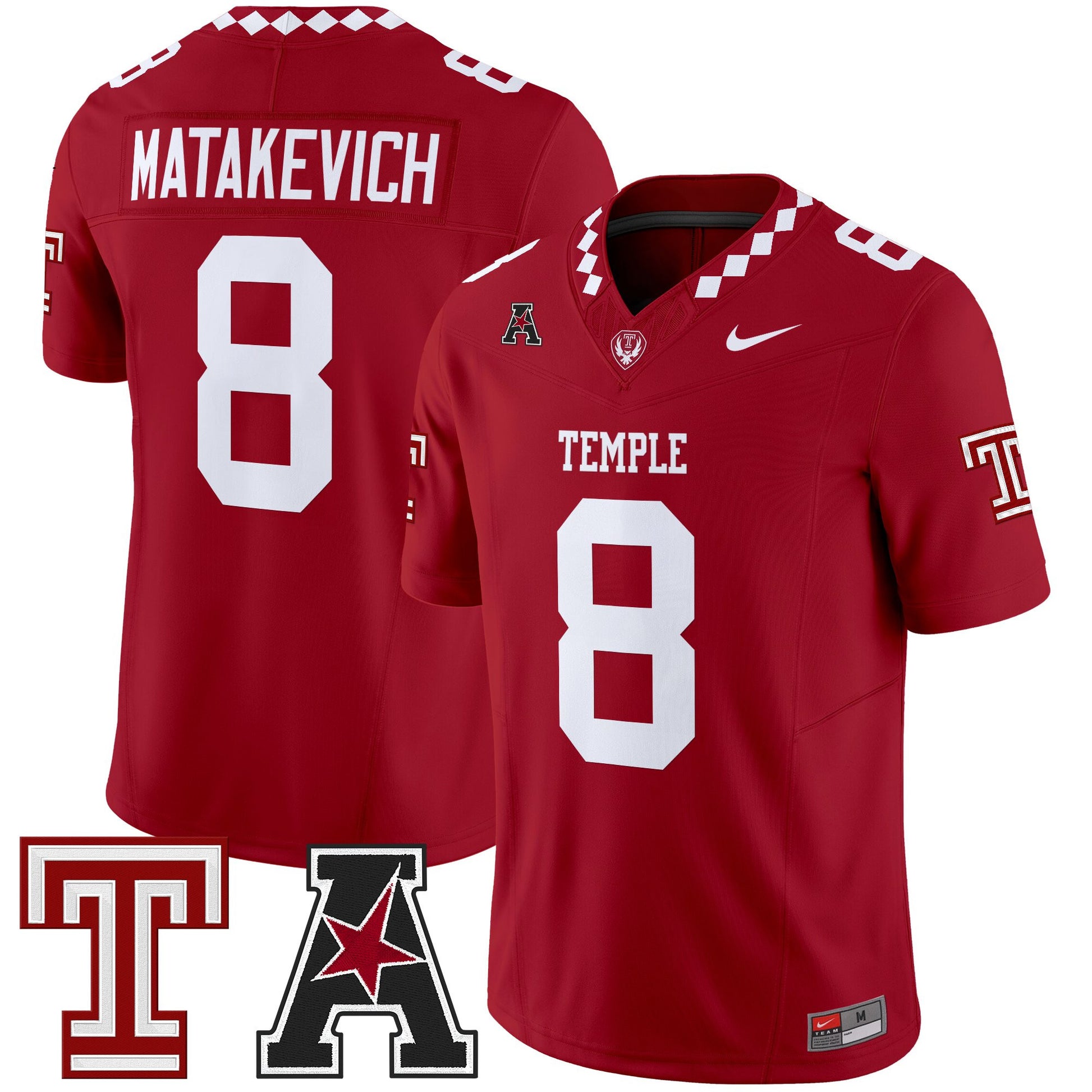 Men's Temple Owls 2025 Vapor Limited Jersey - All Stitched