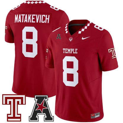 Men's Temple Owls 2025 Vapor Limited Jersey - All Stitched