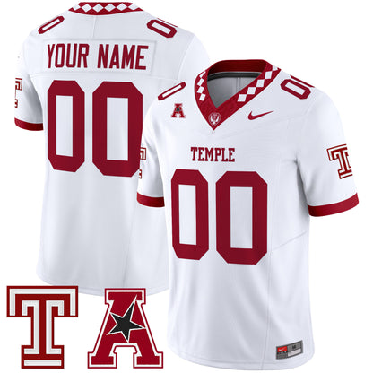 Temple Owls 2025 Vapor Limited Custom Jersey - All Stitched