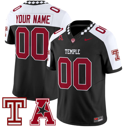 Temple Owls 2025 Vapor Limited Custom Jersey - All Stitched