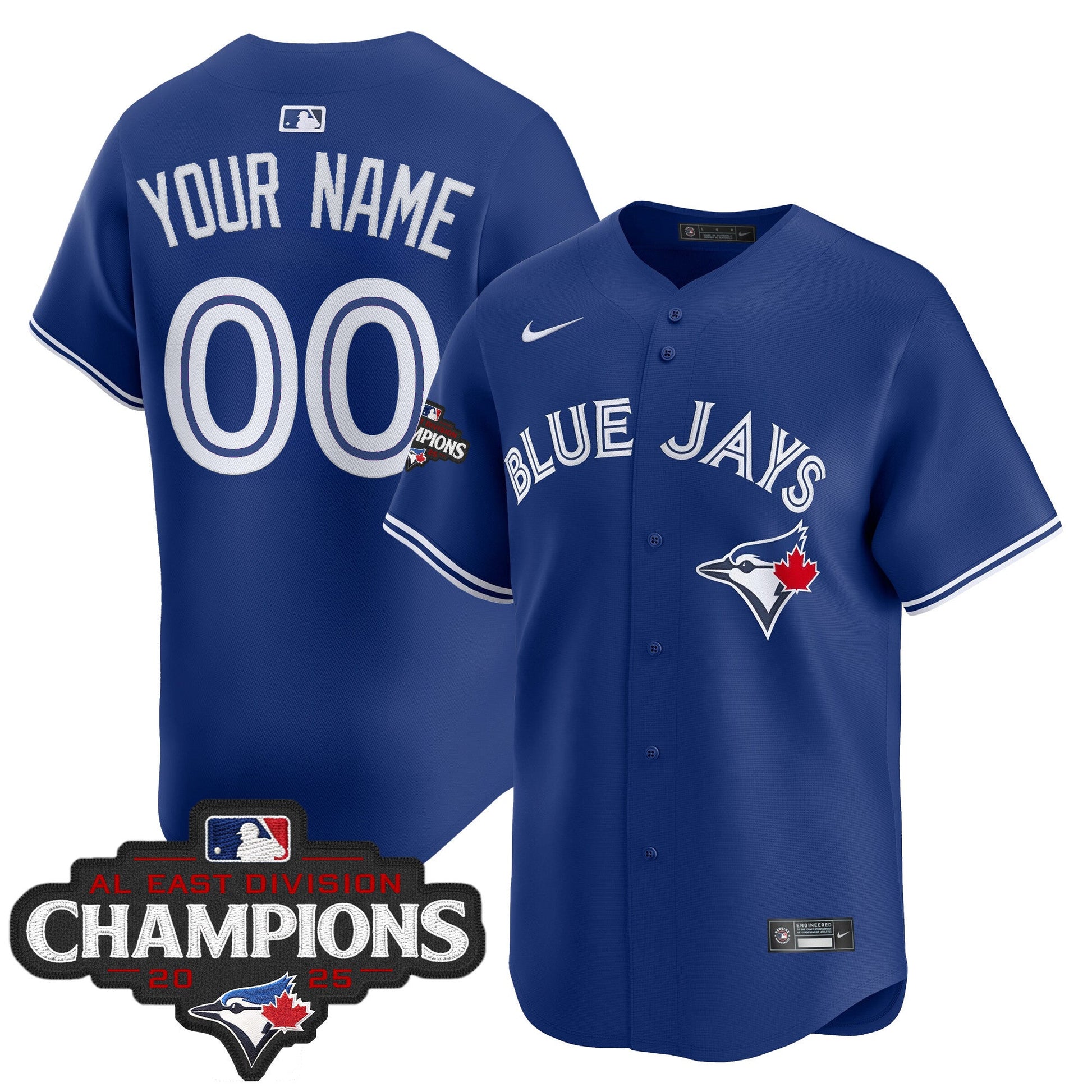 Toronto Blue Jays 2025 AL East Division Champions Vapor Premier Limited Custom Jersey - All Stitched