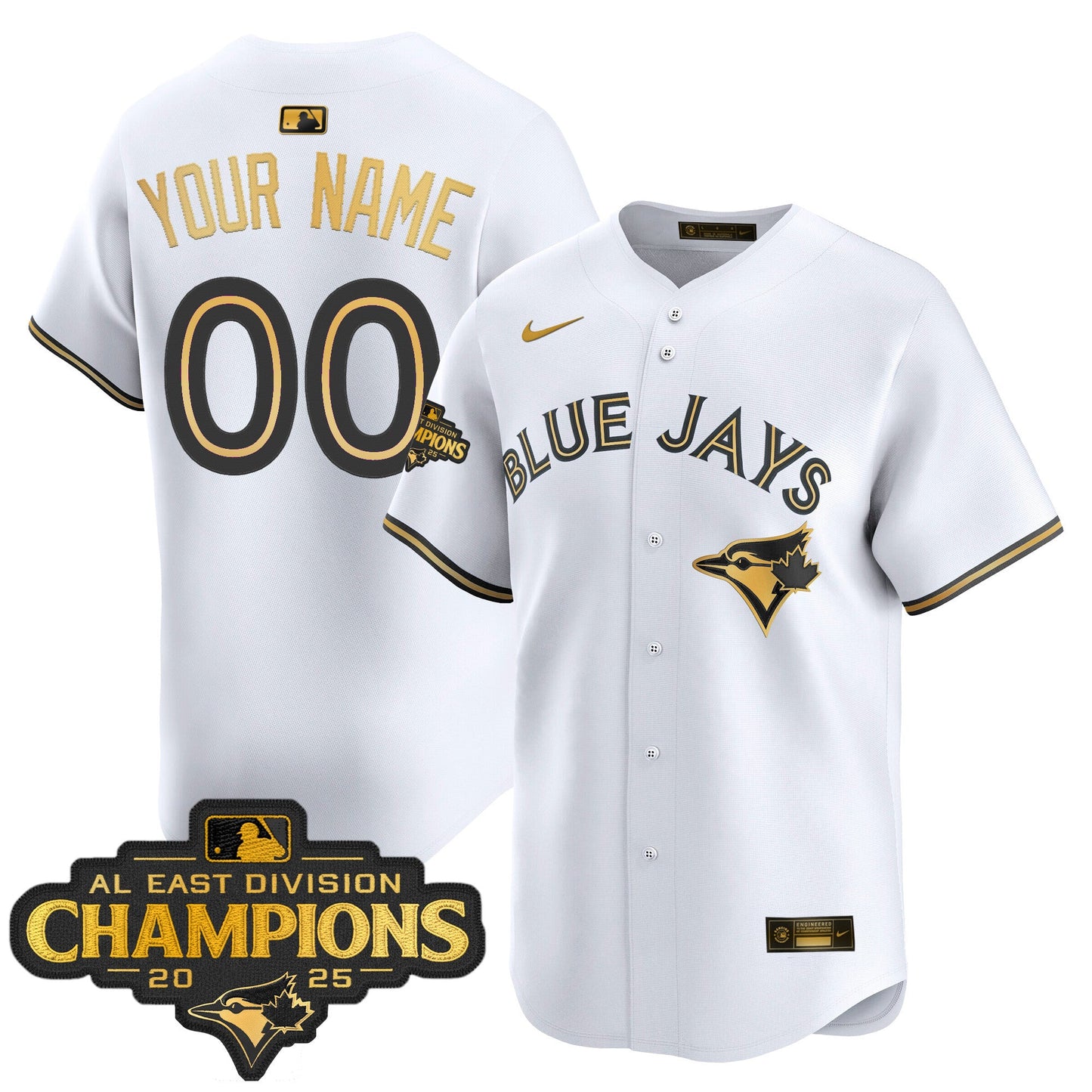 Toronto Blue Jays 2025 AL East Division Champions Vapor Premier Limited Custom Jersey - All Stitched