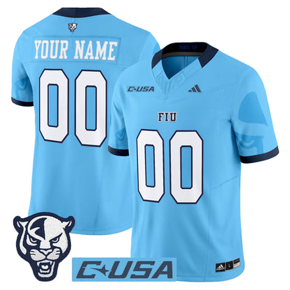 Florida International Panthers 2025 Vapor Limited Custom Jersey - All Stitched
