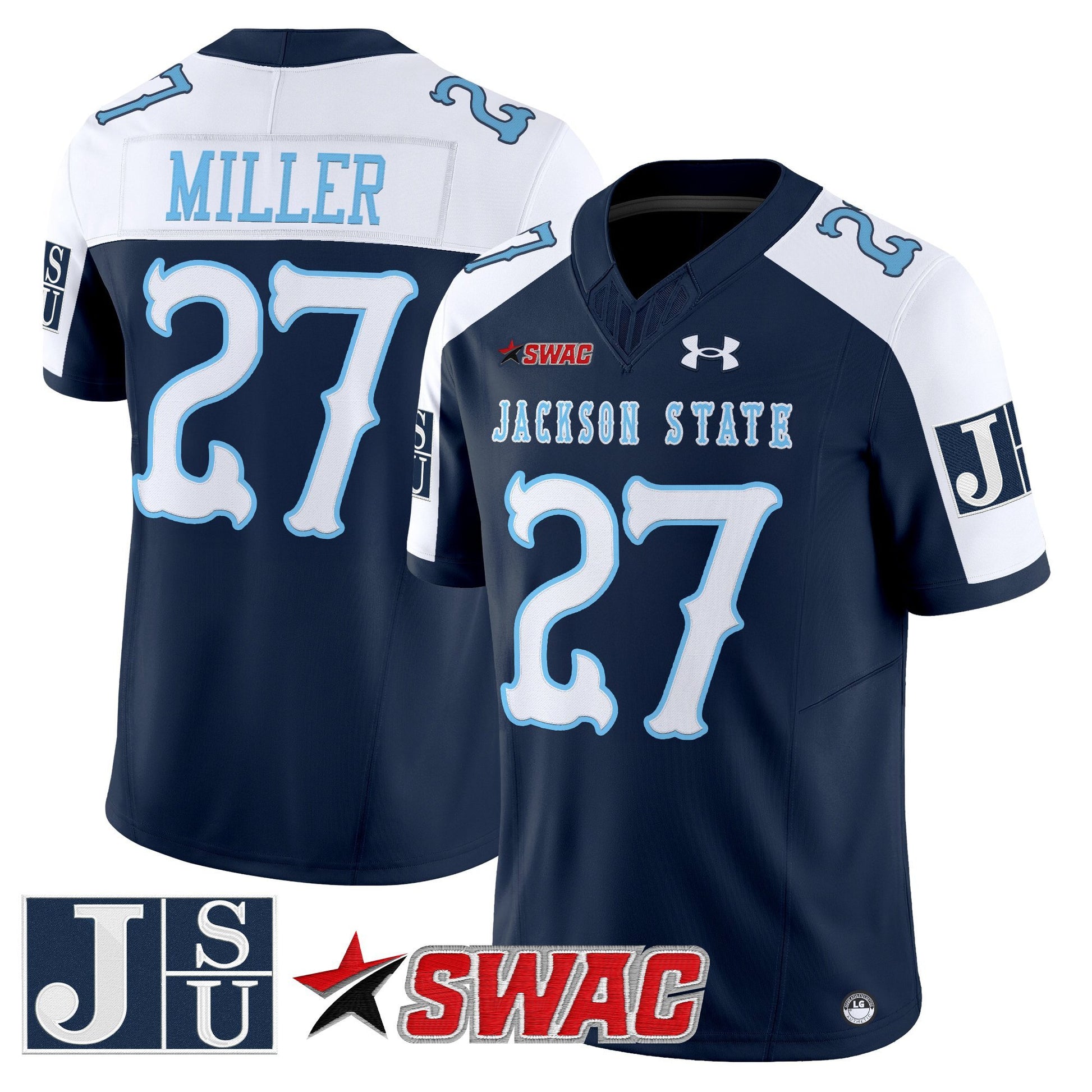 Men's Jackson State Tigers 2025 Vapor Limited Jersey V2 - All Stitched
