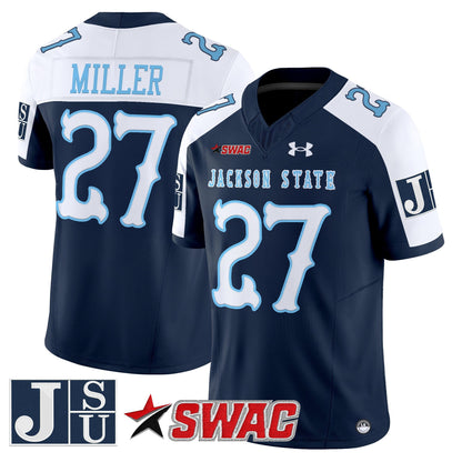 Men's Jackson State Tigers 2025 Vapor Limited Jersey V2 - All Stitched