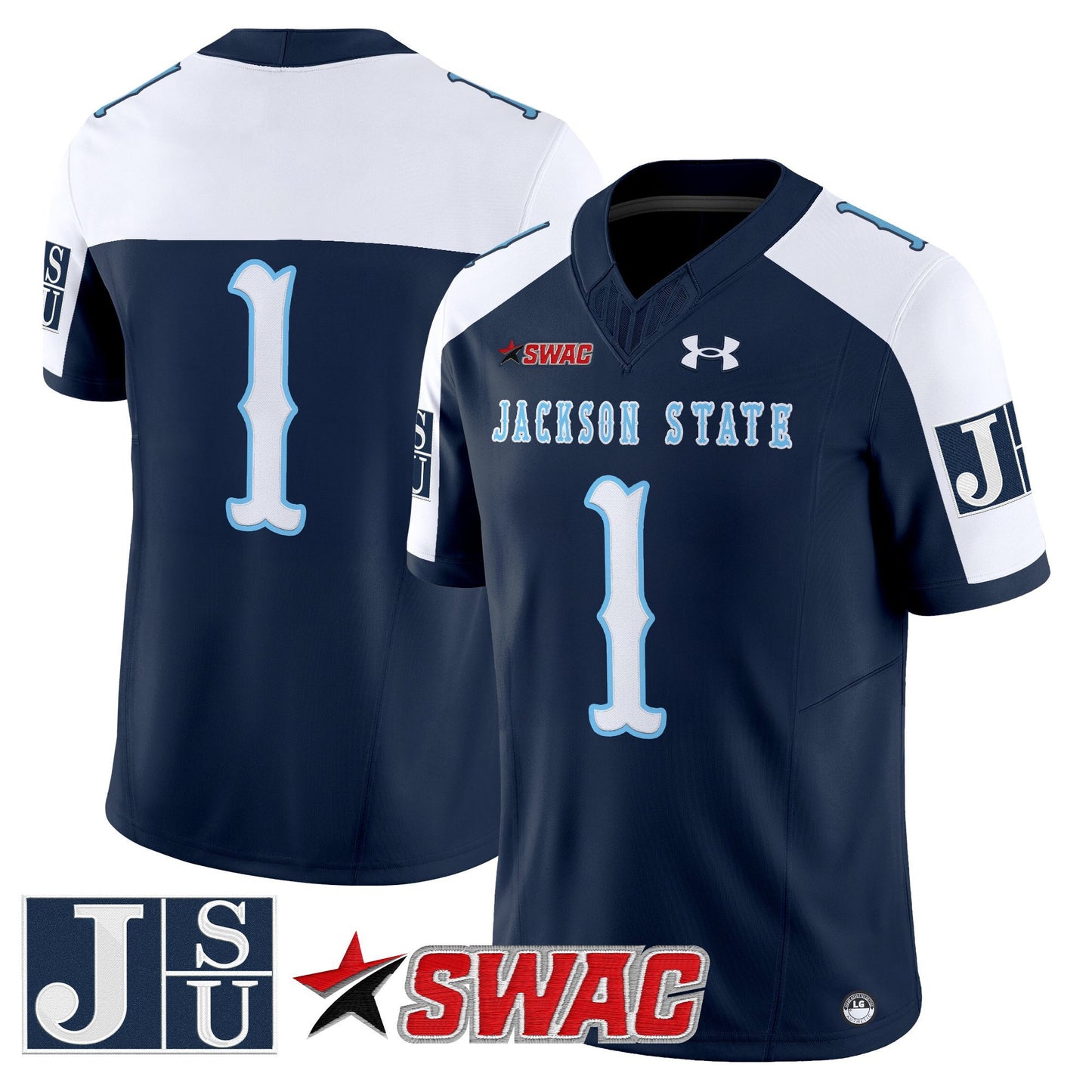Men's Jackson State Tigers 2025 Vapor Limited Jersey V2 - All Stitched