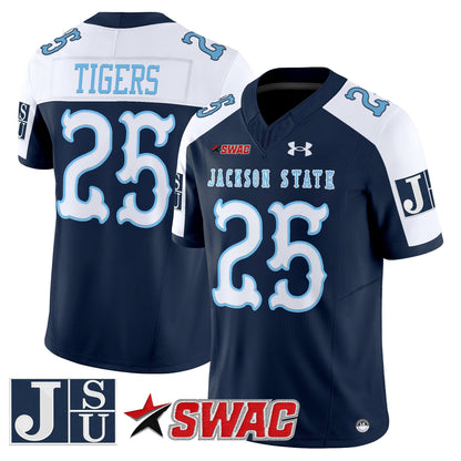 Men's Jackson State Tigers 2025 Vapor Limited Jersey V2 - All Stitched