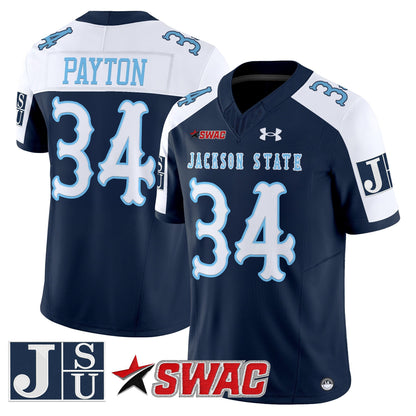 Men's Jackson State Tigers 2025 Vapor Limited Jersey V2 - All Stitched