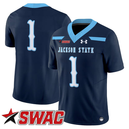 Men's Jackson State Tigers 2025 Vapor Limited Jersey V2 - All Stitched