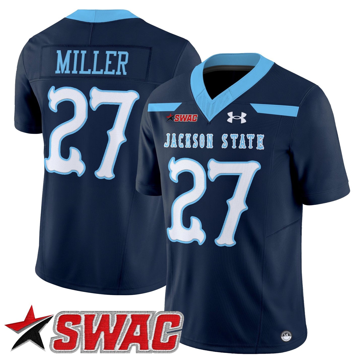 Men's Jackson State Tigers 2025 Vapor Limited Jersey V2 - All Stitched