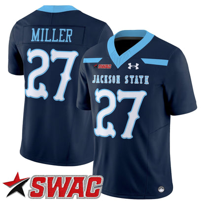 Men's Jackson State Tigers 2025 Vapor Limited Jersey V2 - All Stitched
