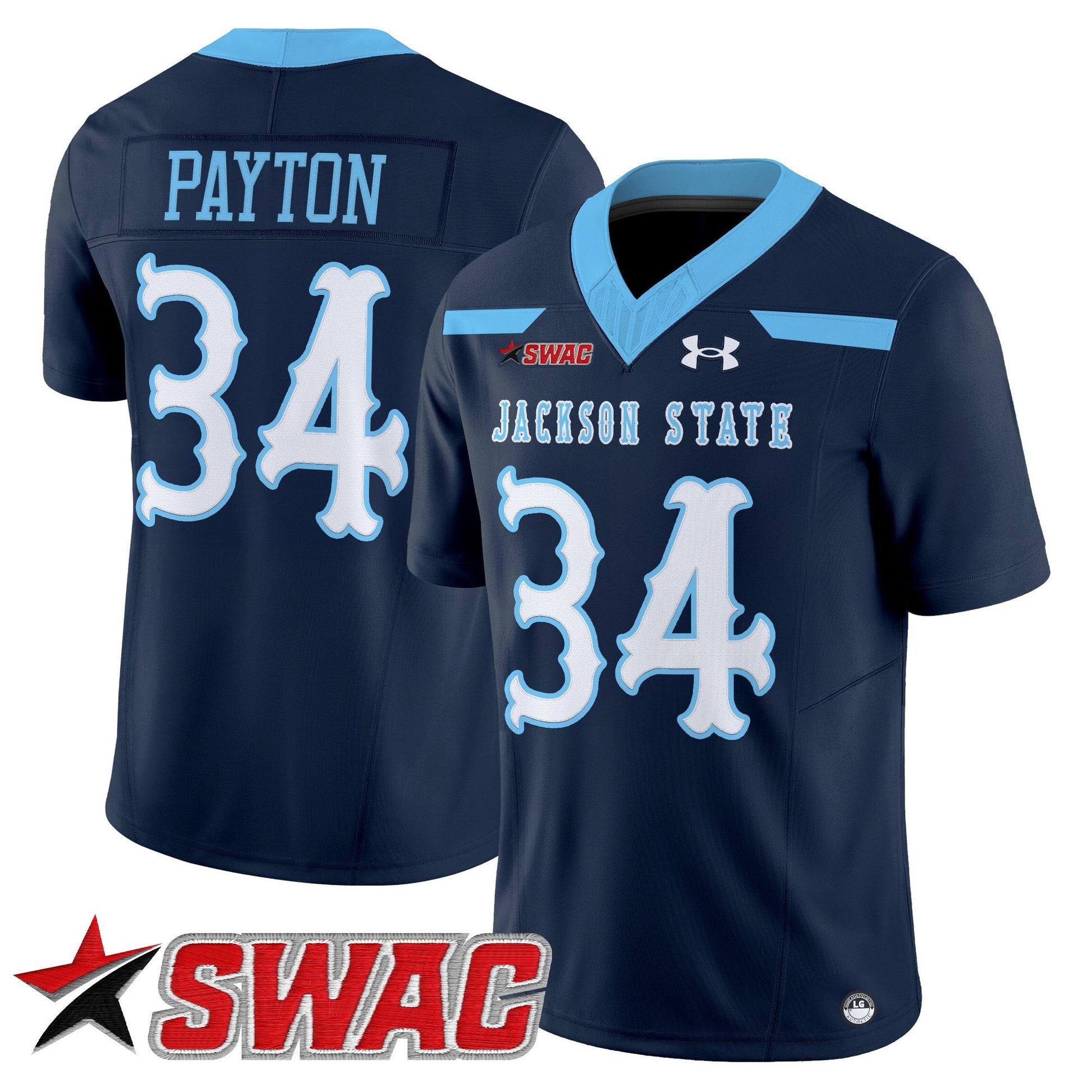 Men's Jackson State Tigers 2025 Vapor Limited Jersey V2 - All Stitched