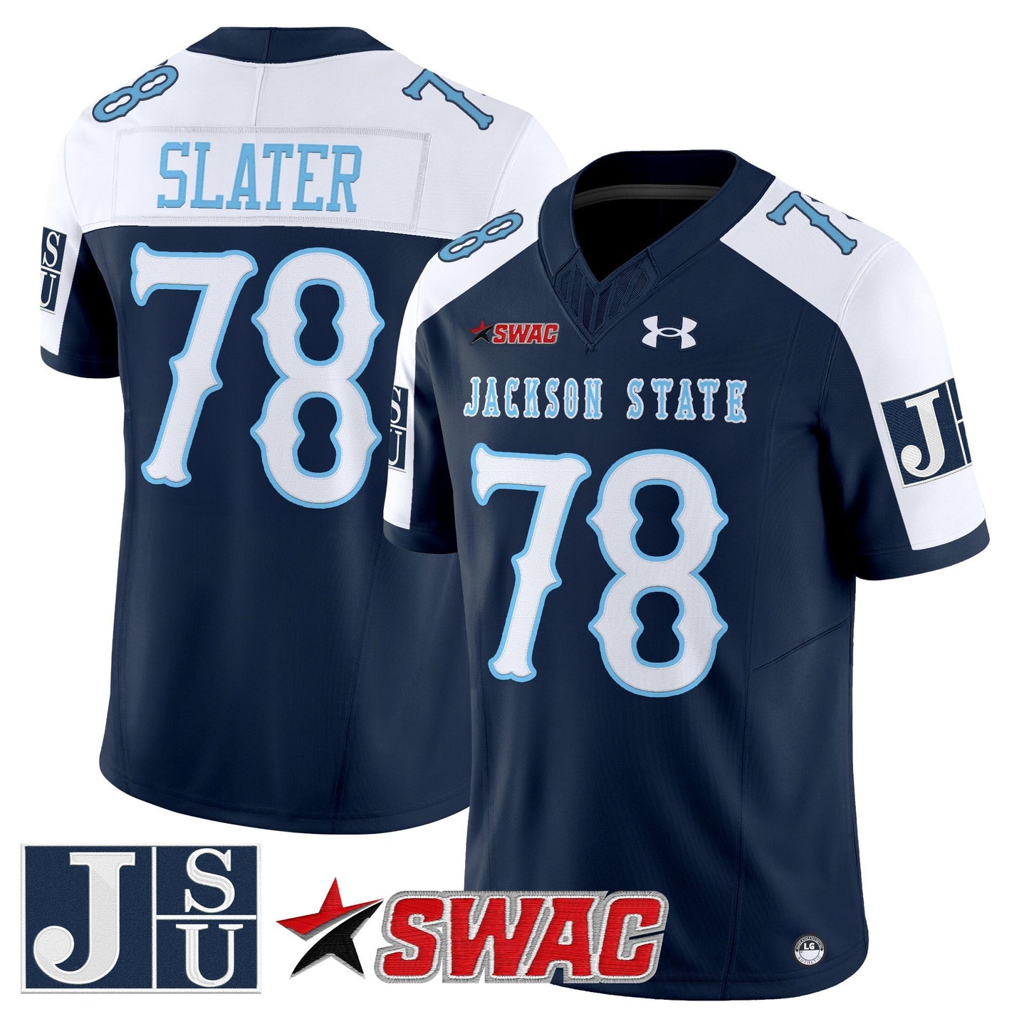 Men's Jackson State Tigers 2025 Vapor Limited Jersey V2 - All Stitched