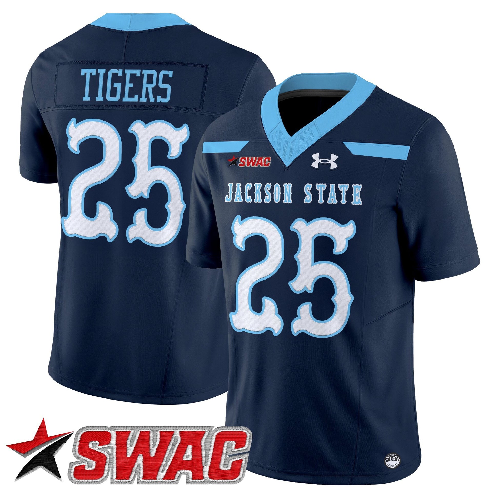 Men's Jackson State Tigers 2025 Vapor Limited Jersey V2 - All Stitched
