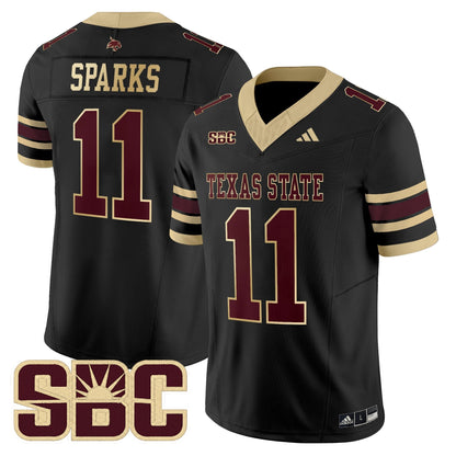 Men's Texas State Bobcats 2025 Vapor Limited Jersey - All Stitched