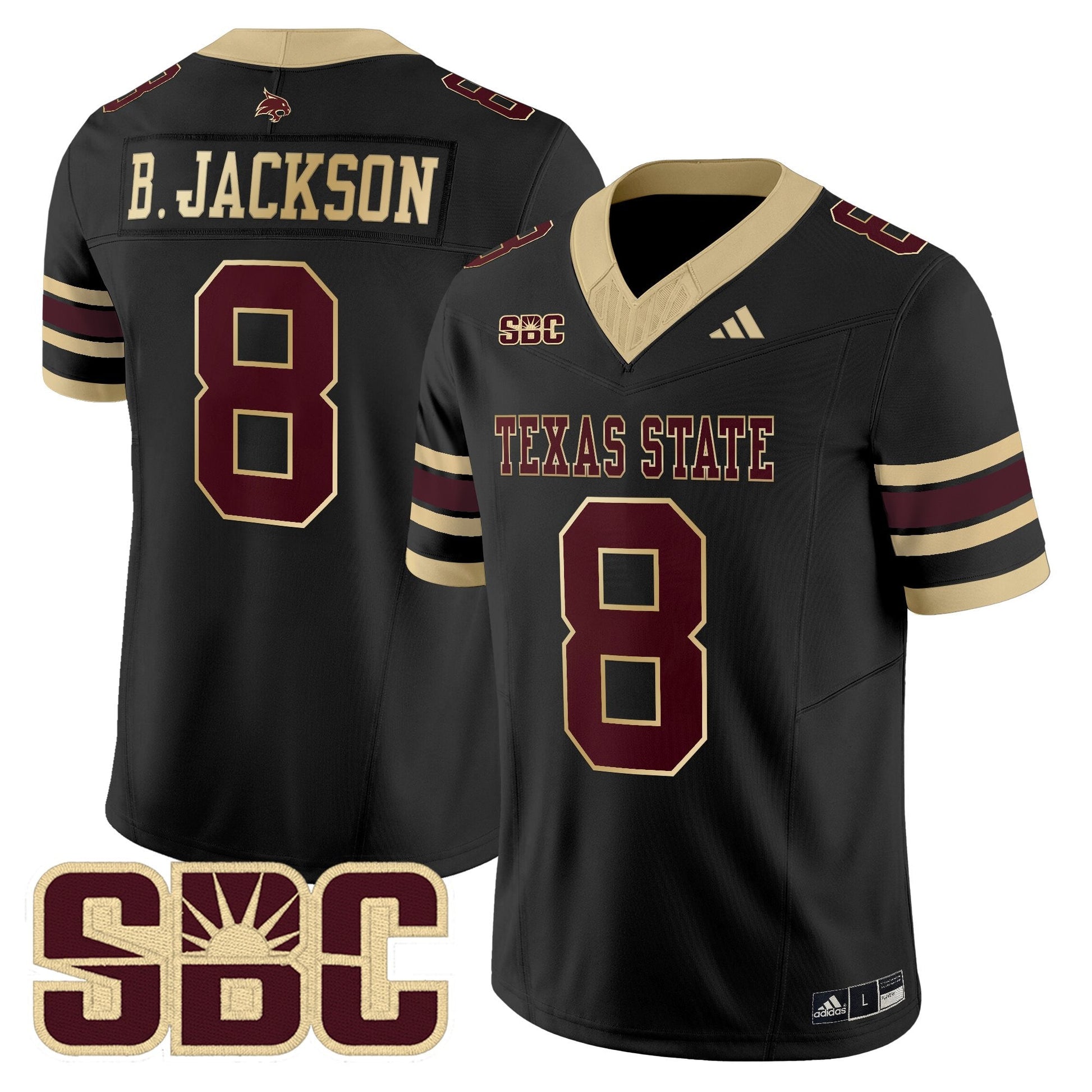 Men's Texas State Bobcats 2025 Vapor Limited Jersey - All Stitched