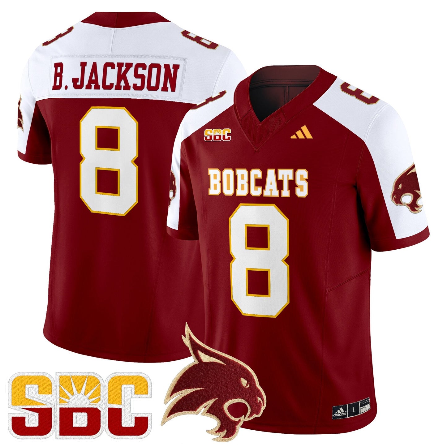 Men's Texas State Bobcats 2025 Vapor Limited Jersey - All Stitched