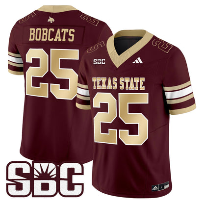 Men's Texas State Bobcats 2025 Vapor Limited Jersey - All Stitched