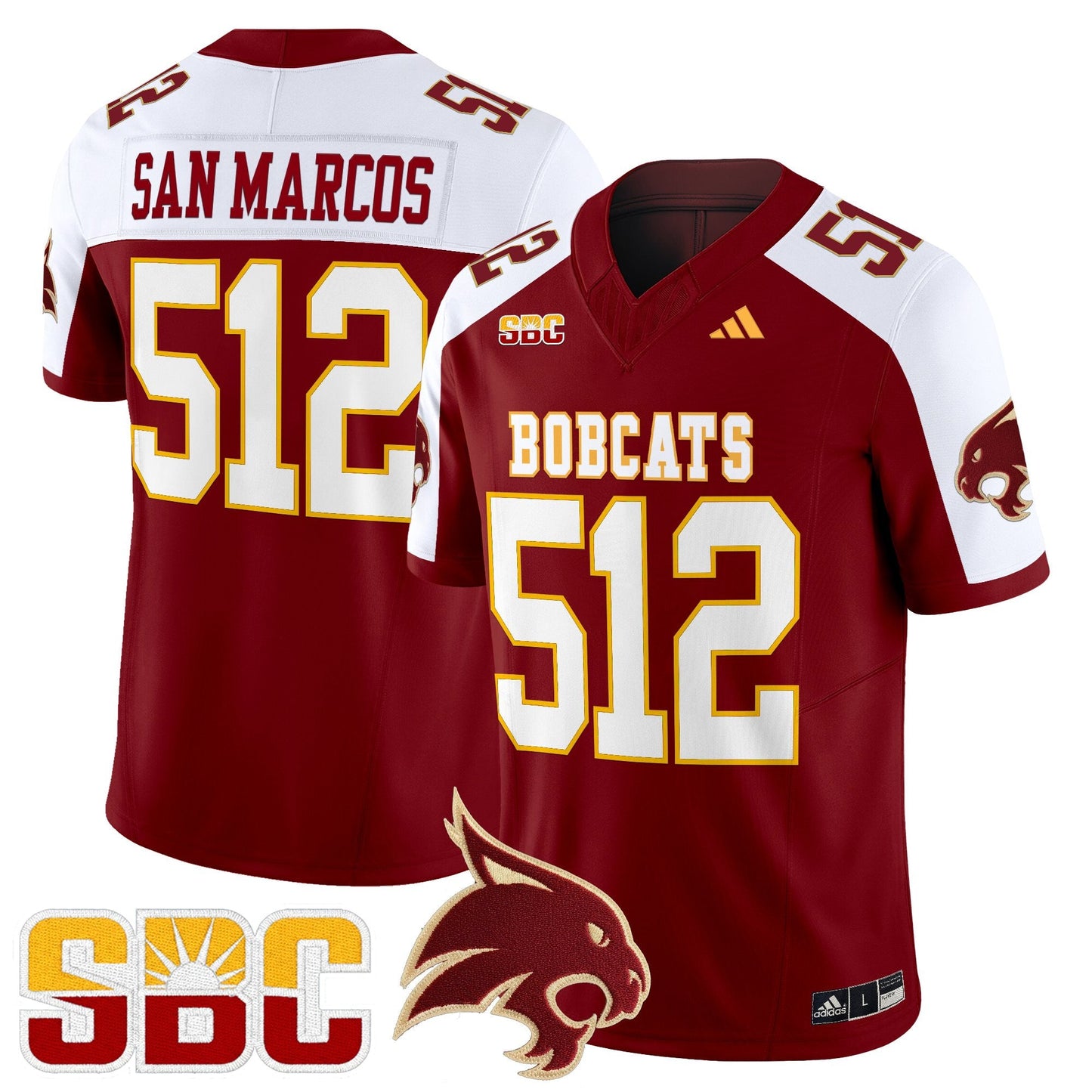 Men's Texas State Bobcats 2025 Vapor Limited Jersey - All Stitched