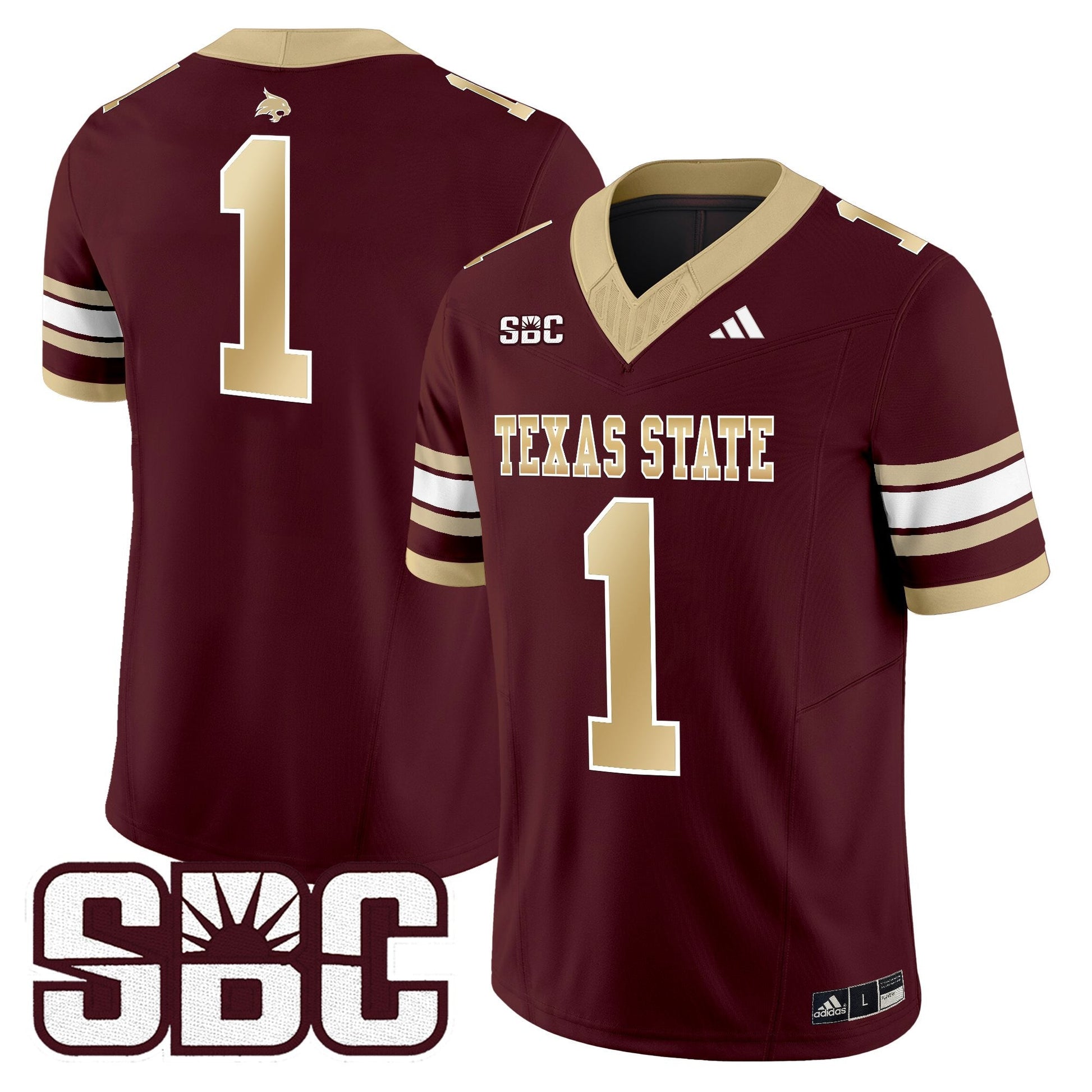 Men's Texas State Bobcats 2025 Vapor Limited Jersey - All Stitched