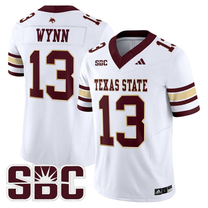 Men's Texas State Bobcats 2025 Vapor Limited Jersey - All Stitched