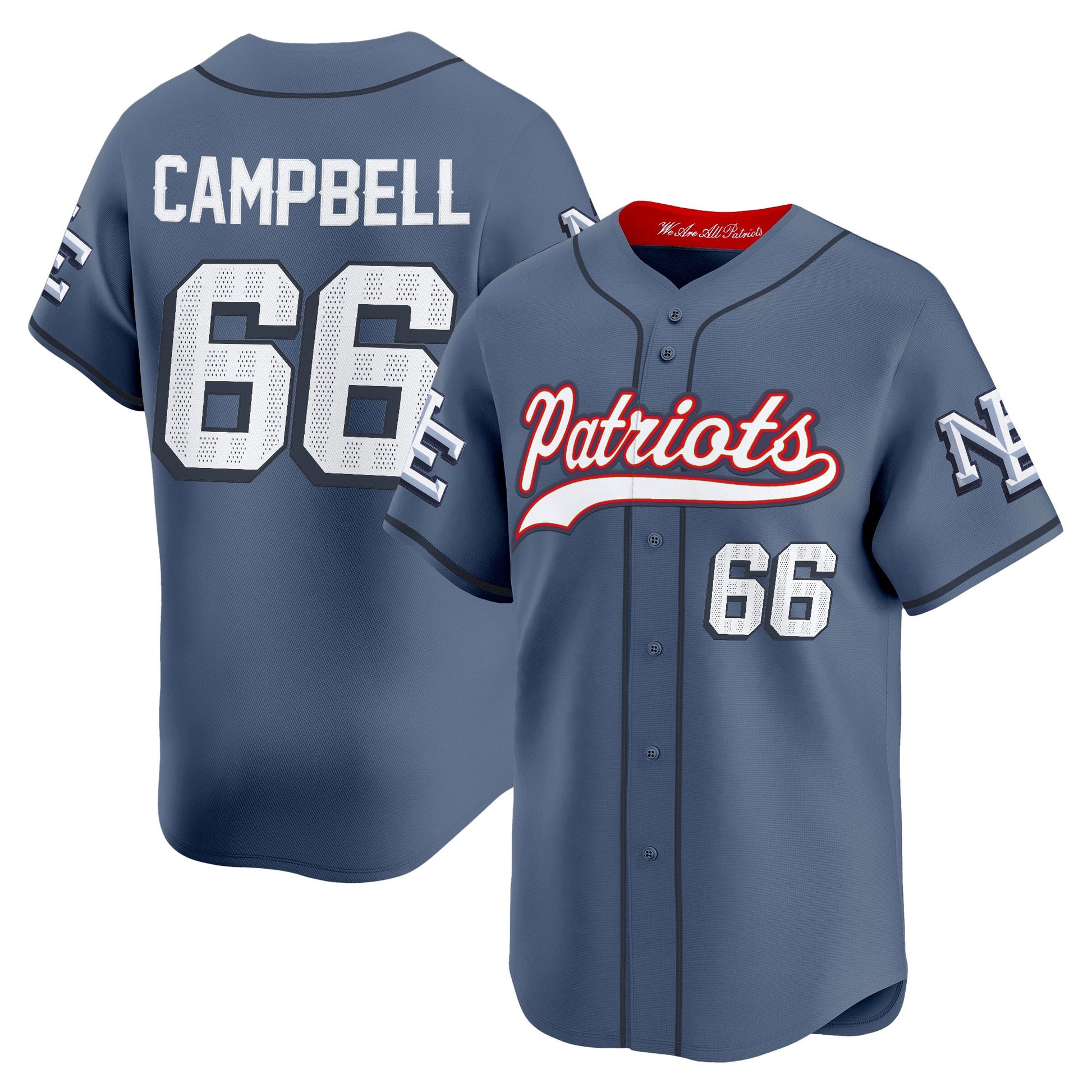 Men's New England Patriots 2025 Vapor Baseball Jersey - All Stitched