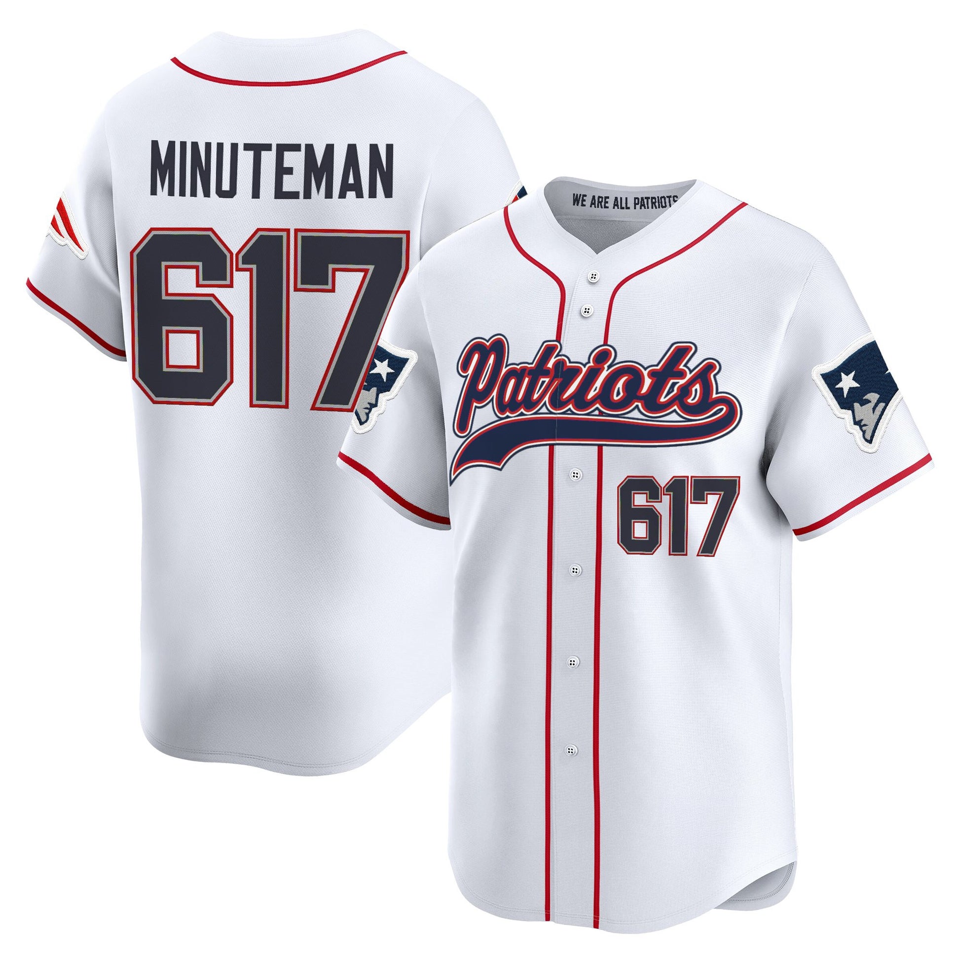 Men's New England Patriots 2025 Vapor Baseball Jersey - All Stitched