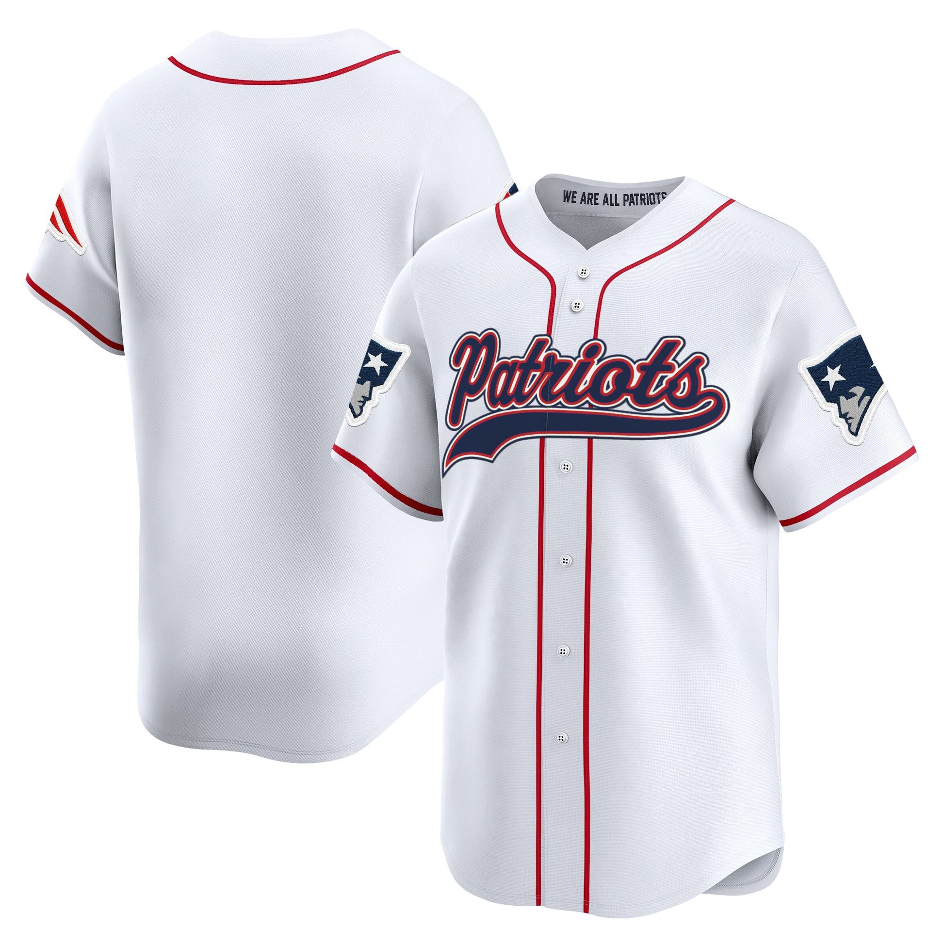 Men's New England Patriots 2025 Vapor Baseball Jersey - All Stitched