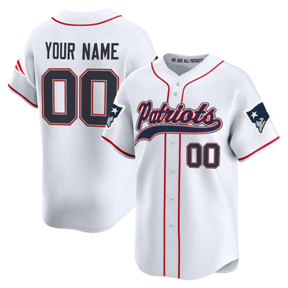 New England Patriots 2025 Vapor Baseball Custom Jersey - All Stitched