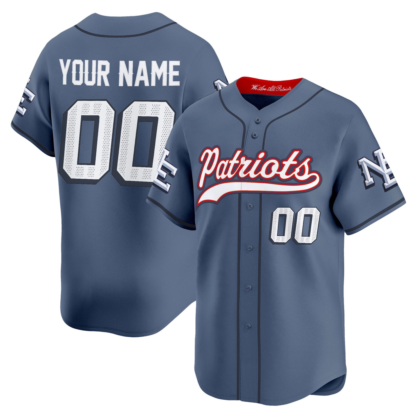 New England Patriots 2025 Vapor Baseball Custom Jersey - All Stitched