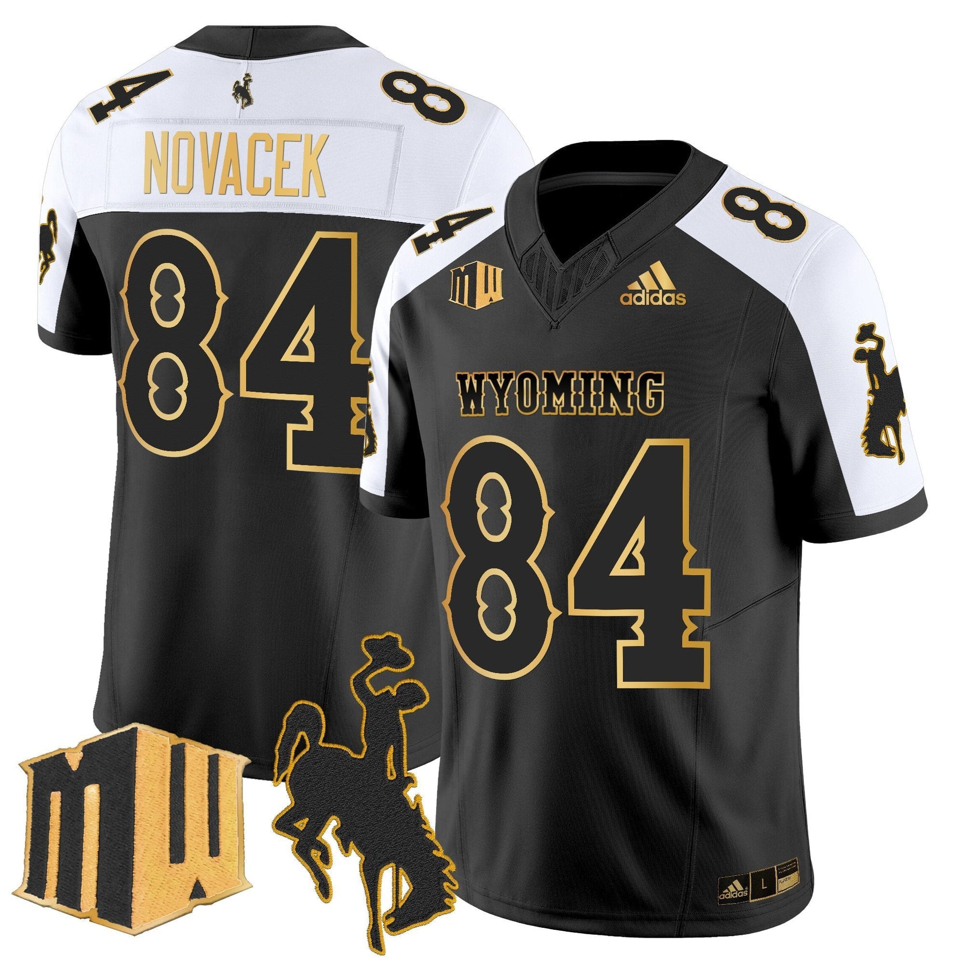 Men's Wyoming Cowboys 2025 Gold Vapor Limited Jersey - All Stitched