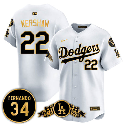 Los Angeles Dodgers 2025 National League Champions Jersey - All Stitched