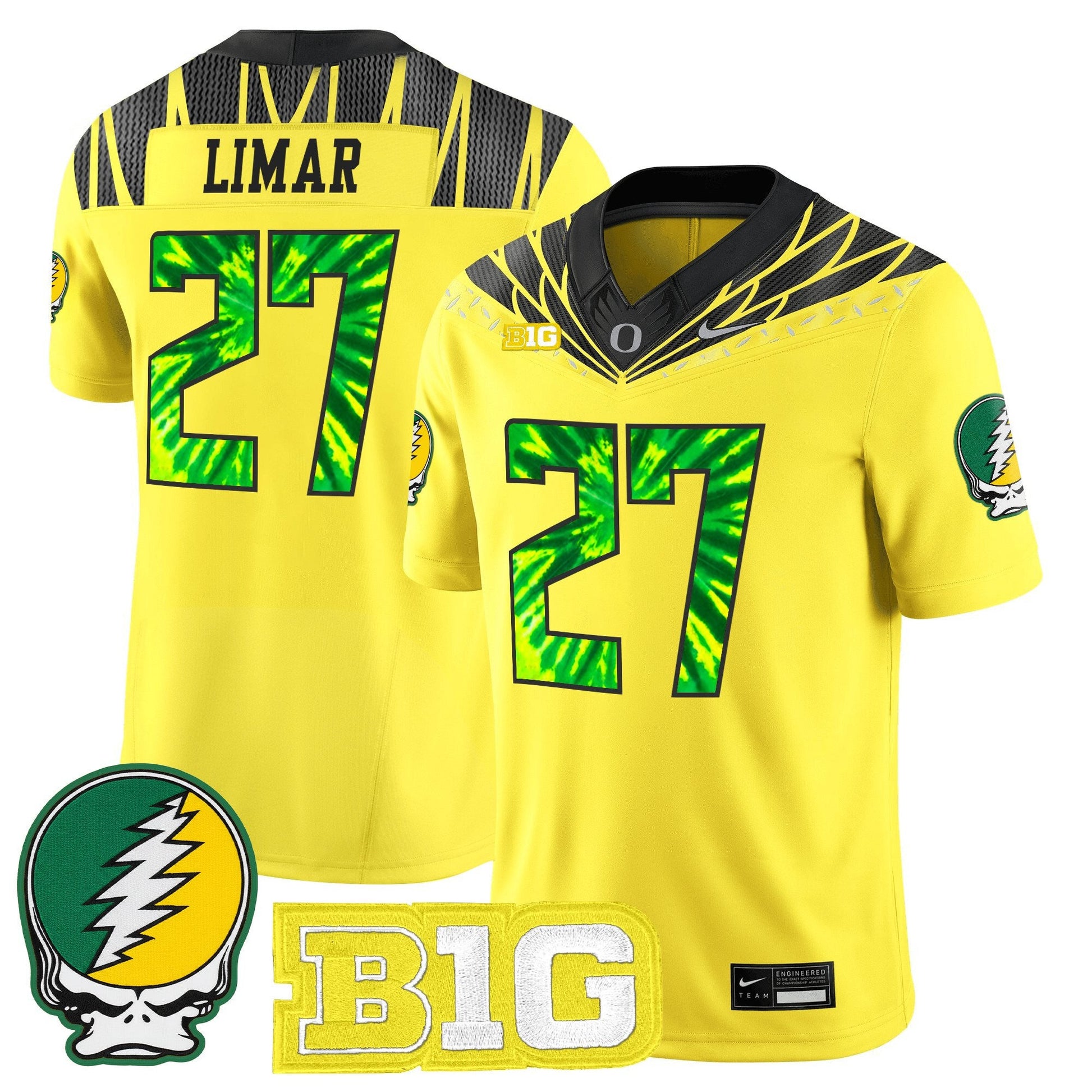 Men's Oregon Ducks 2025 "Grateful Ducks" Vapor Limited Jersey - All Stitched