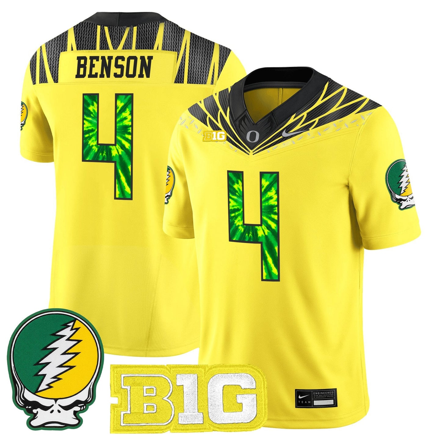 Men's Oregon Ducks 2025 "Grateful Ducks" Vapor Limited Jersey - All Stitched