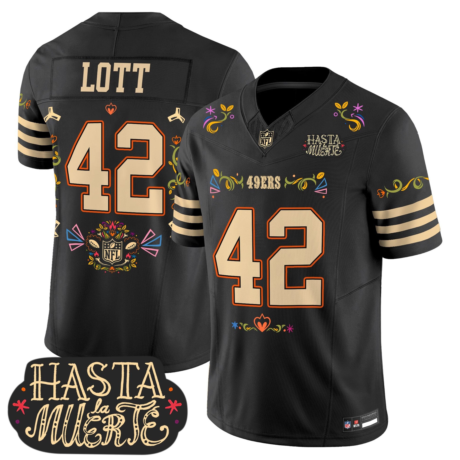 San Francisco 49ers Mexico 'Hasta la Muerte Edition' Vapor Limited Jersey - All Printed