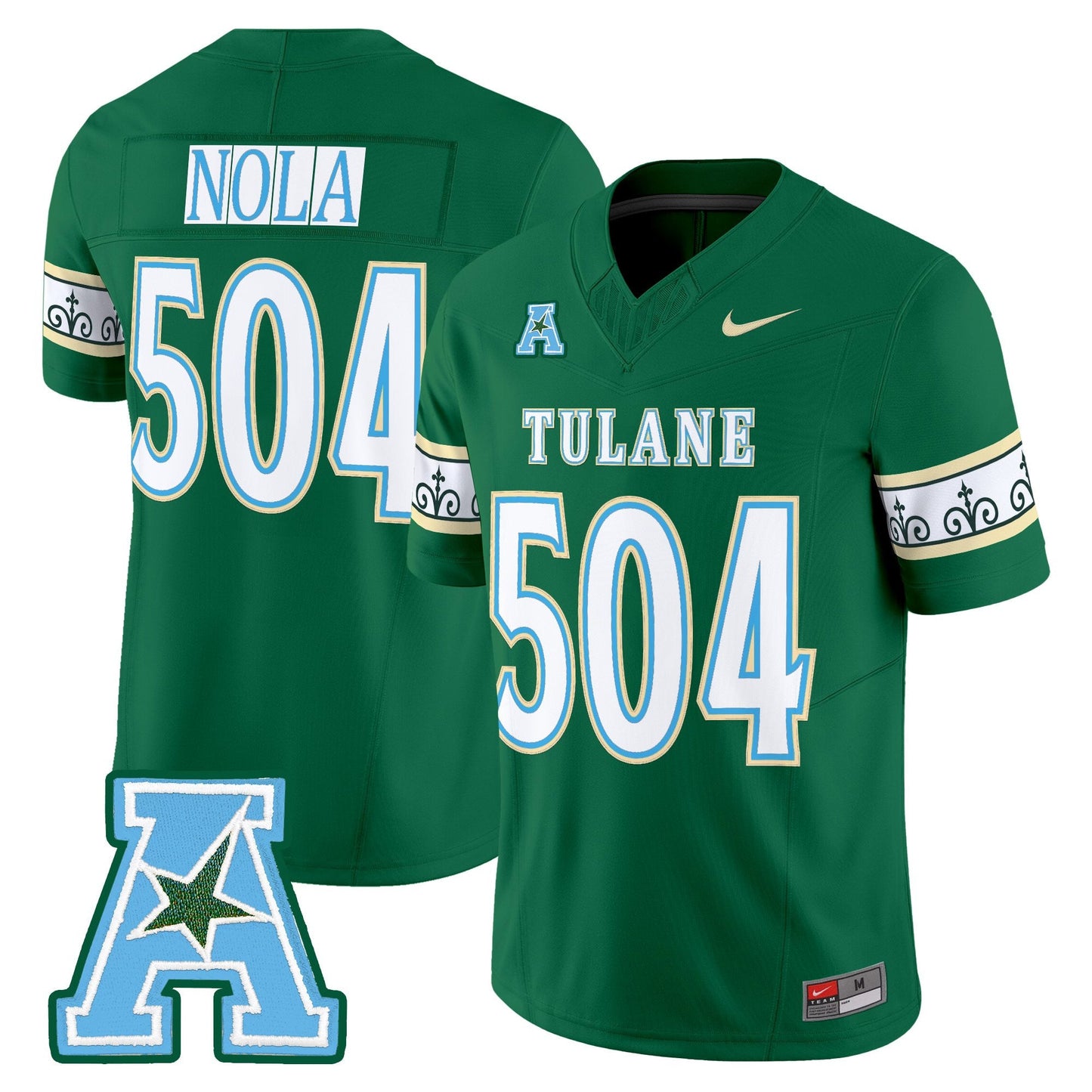 Men's Tulane Green Wave 2025 'City Edition' Vapor Limited Jersey - All Stitched