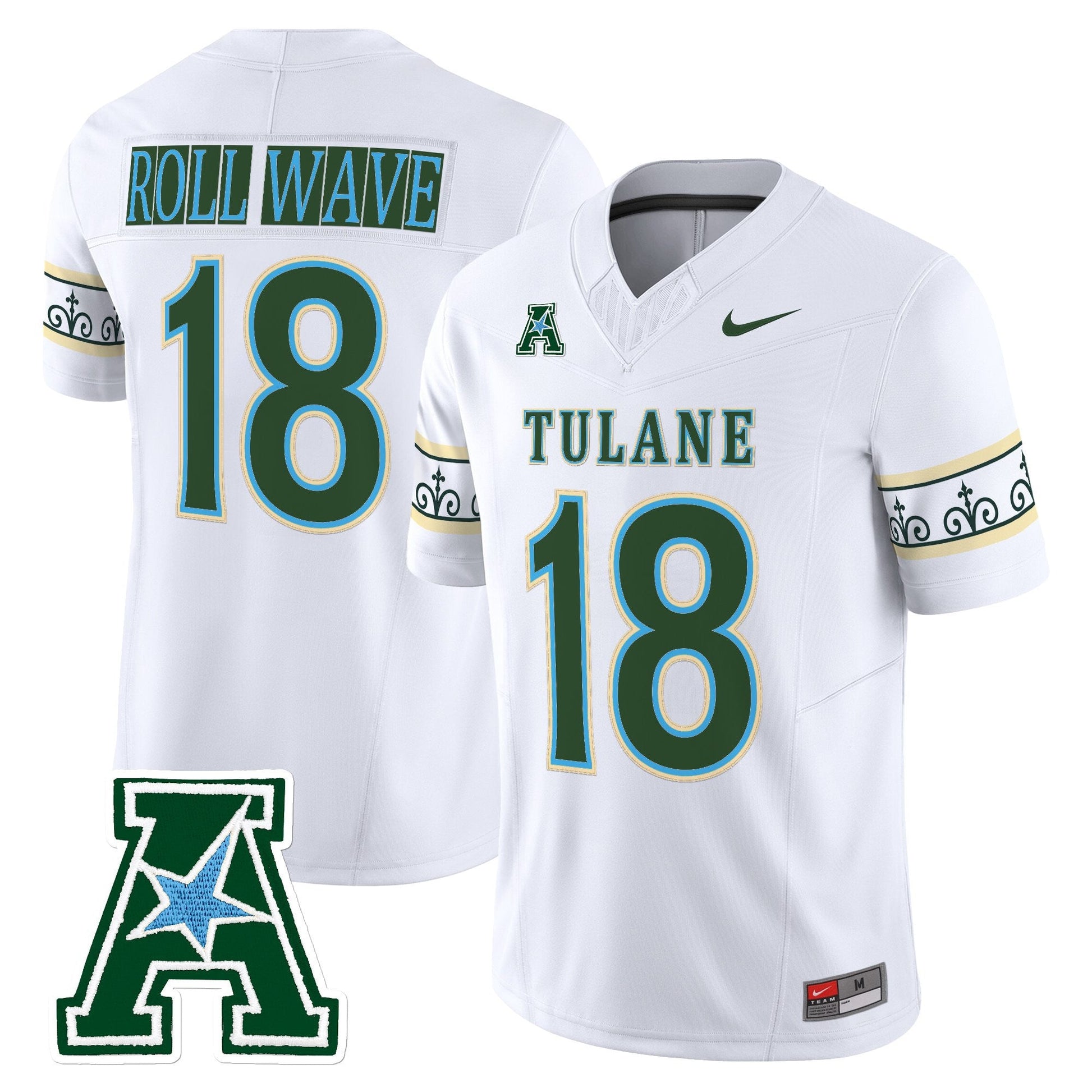 Men's Tulane Green Wave 2025 'City Edition' Vapor Limited Jersey - All Stitched
