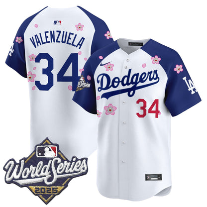 Men's Dodgers 2025 World Series x Tokyo Series Vapor Premier Limited Jersey - All Stitched