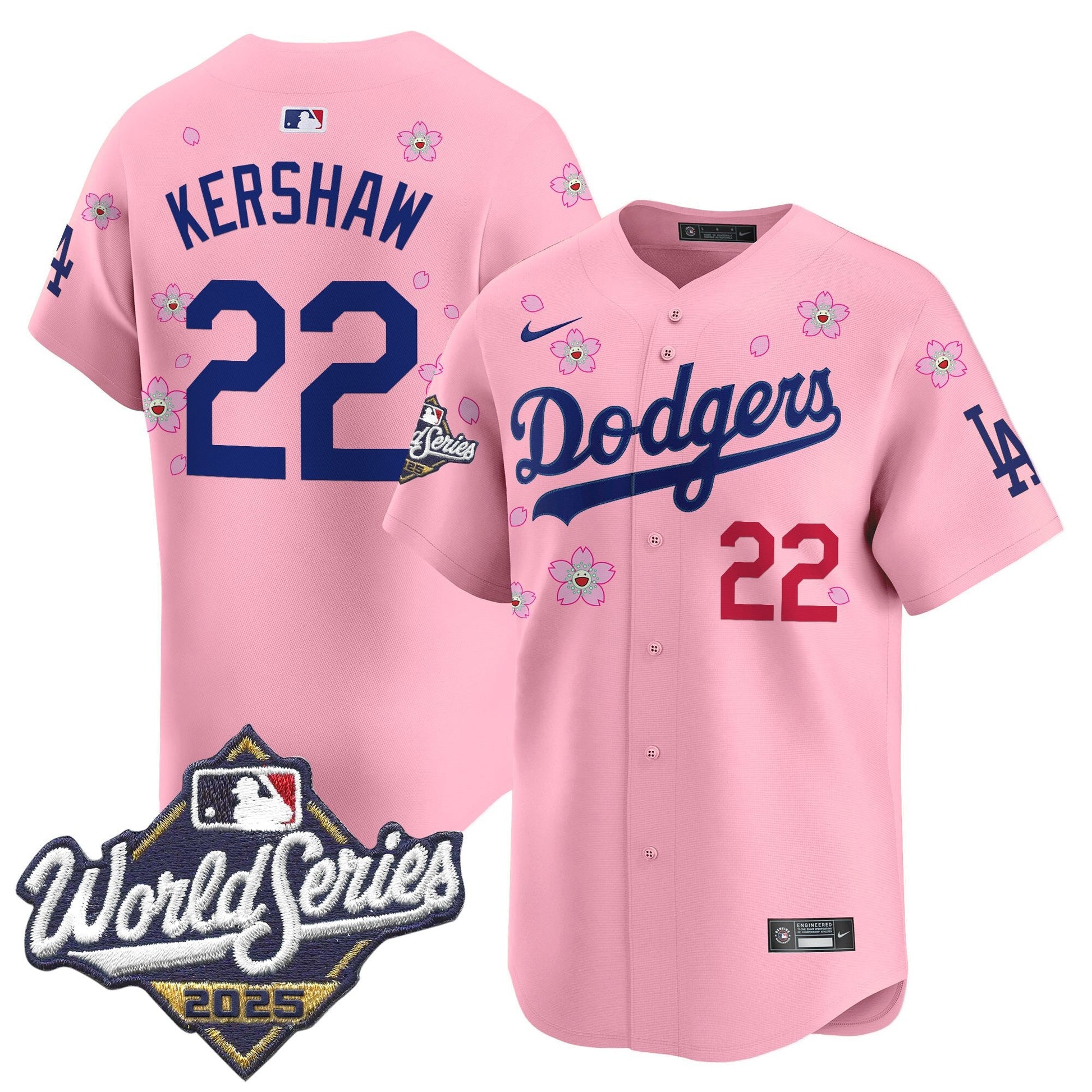 Men's Dodgers 2025 World Series x Tokyo Series Vapor Premier Limited Jersey - All Stitched