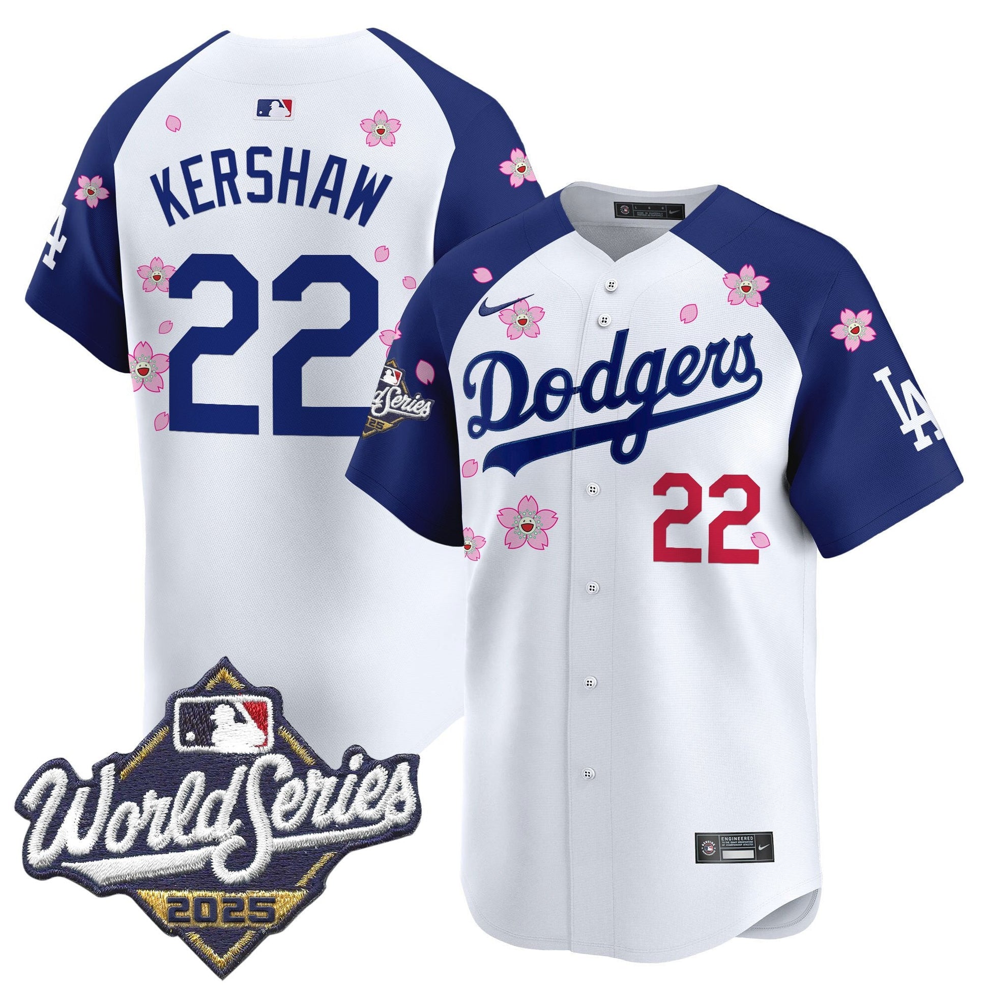 Men's Dodgers 2025 World Series x Tokyo Series Vapor Premier Limited Jersey - All Stitched