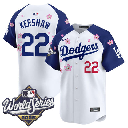 Men's Dodgers 2025 World Series x Tokyo Series Vapor Premier Limited Jersey - All Stitched