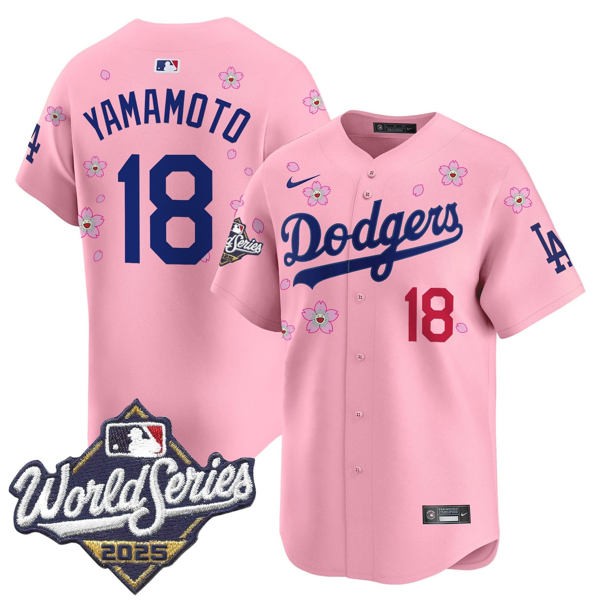 Men's Dodgers 2025 World Series x Tokyo Series Vapor Premier Limited Jersey - All Stitched
