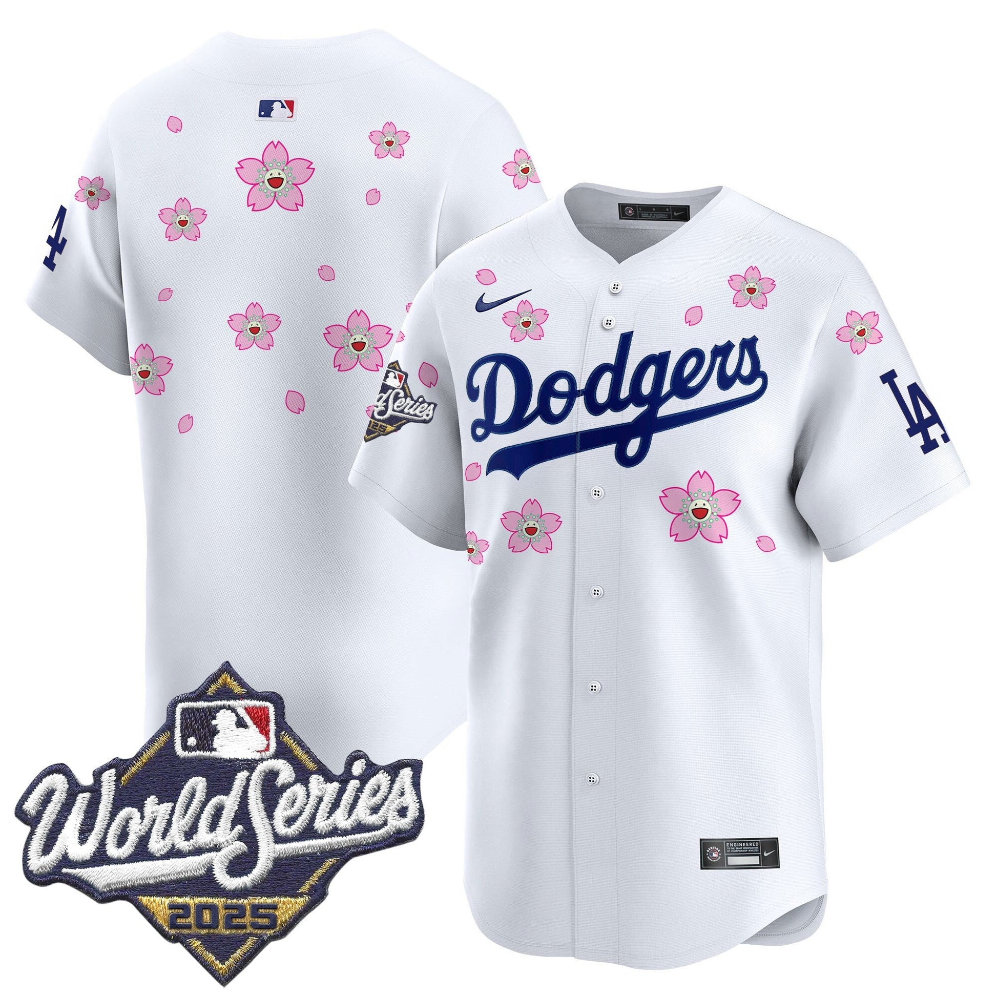 Men's Dodgers 2025 World Series x Tokyo Series Vapor Premier Limited Jersey - All Stitched