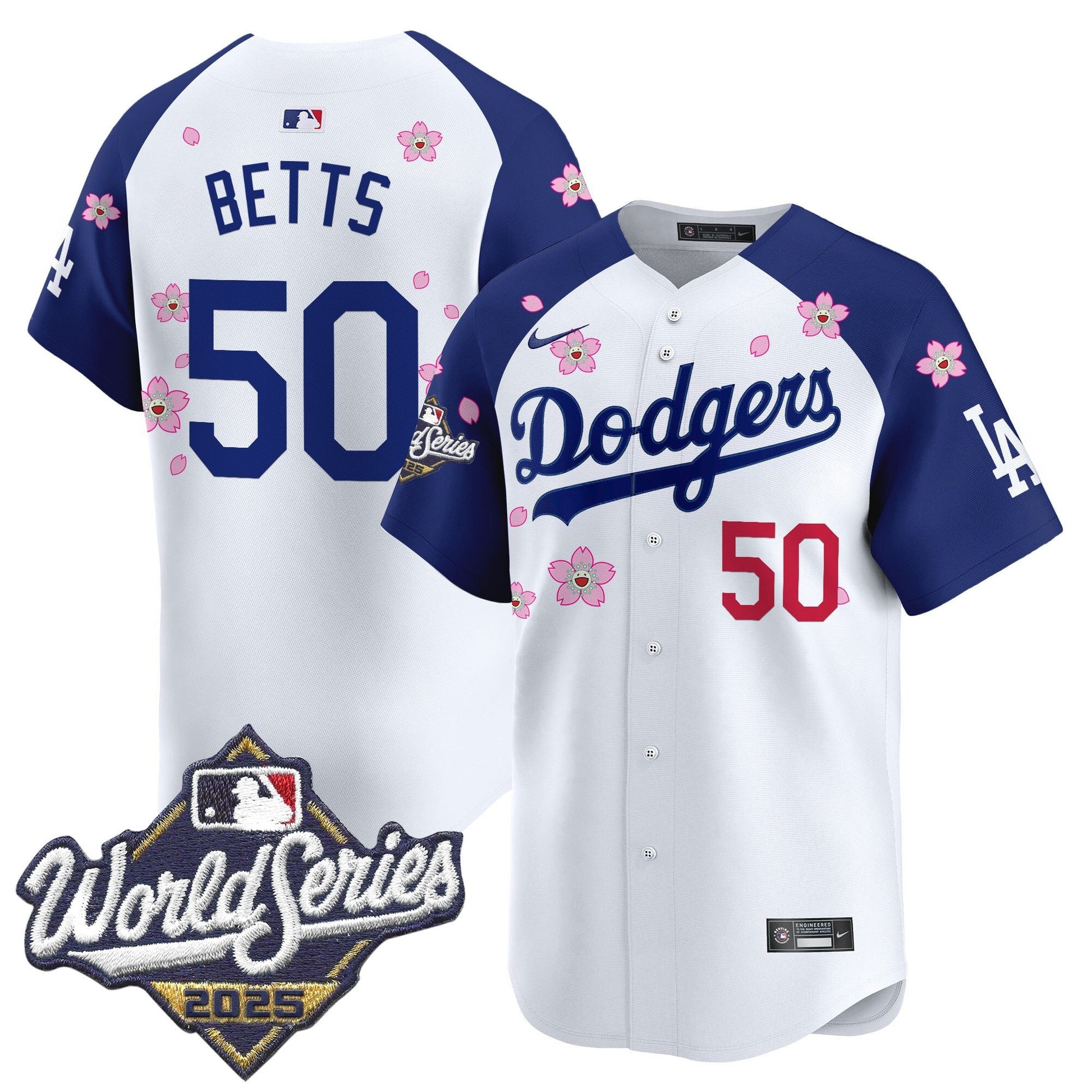Men's Dodgers 2025 World Series x Tokyo Series Vapor Premier Limited Jersey - All Stitched