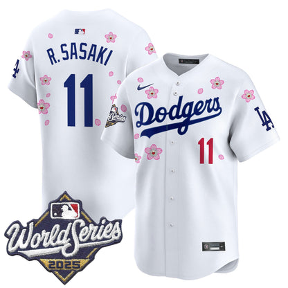 Men's Dodgers 2025 World Series x Tokyo Series Vapor Premier Limited Jersey - All Stitched