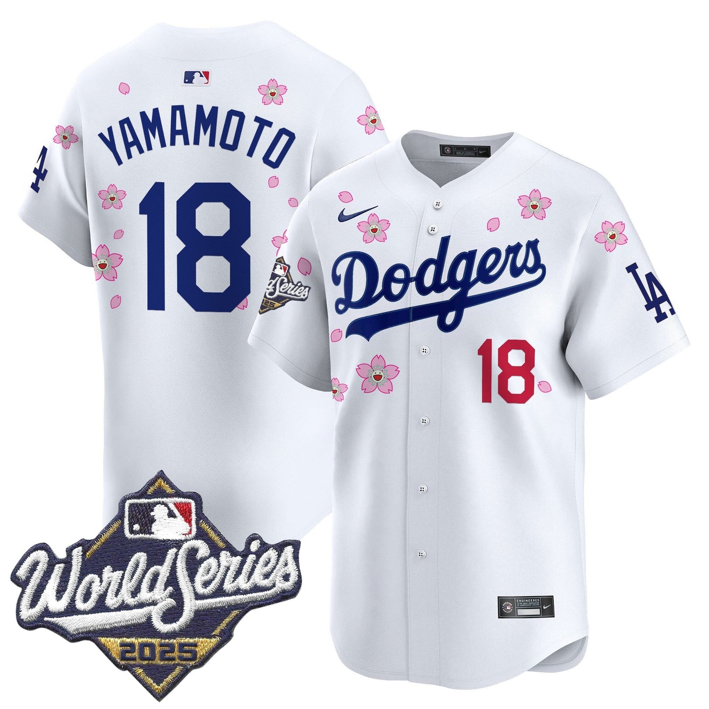 Men's Dodgers 2025 World Series x Tokyo Series Vapor Premier Limited Jersey - All Stitched