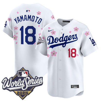 Men's Dodgers 2025 World Series x Tokyo Series Vapor Premier Limited Jersey - All Stitched
