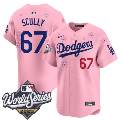 Men's Dodgers 2025 World Series x Tokyo Series Vapor Premier Limited Jersey - All Stitched