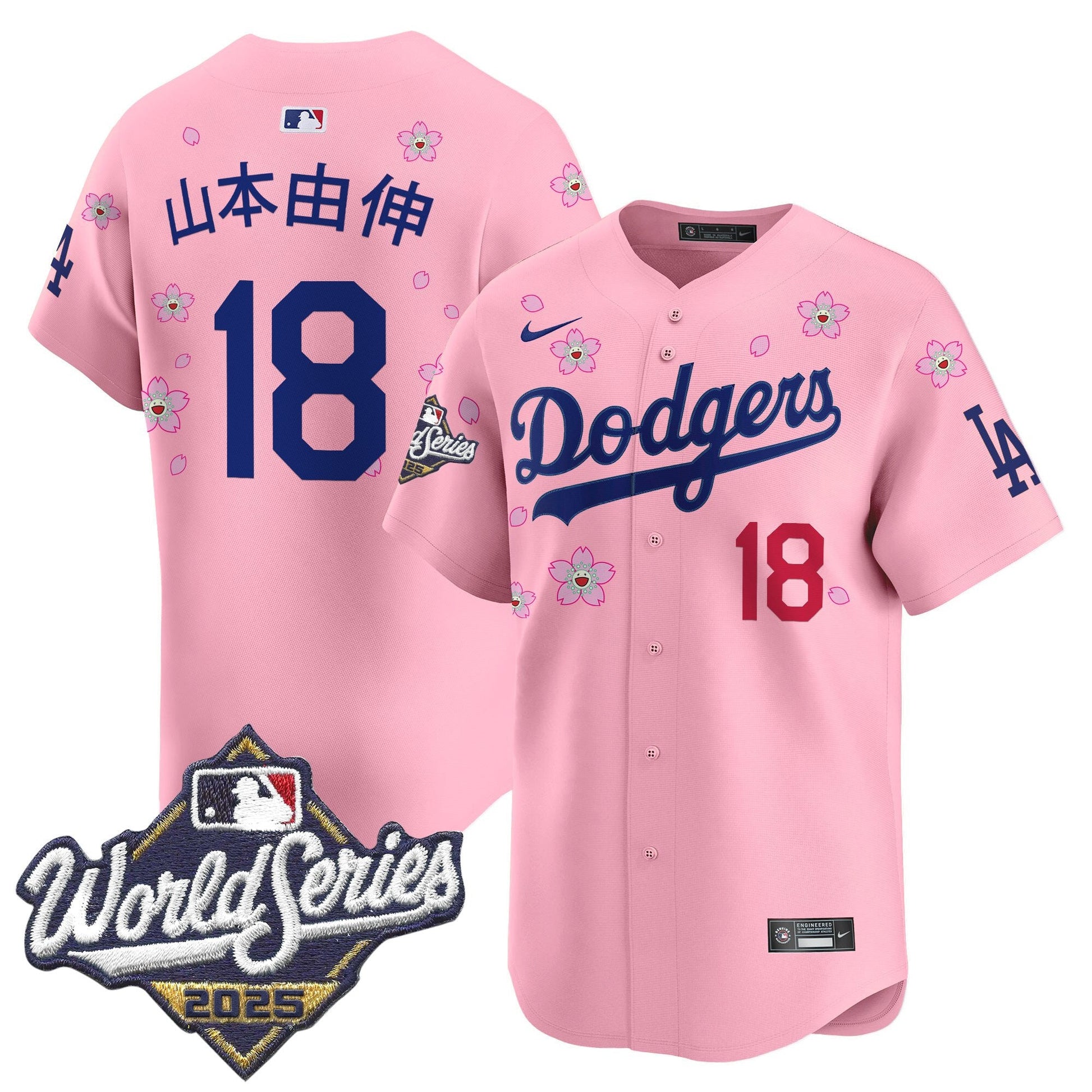 Men's Dodgers 2025 World Series x Tokyo Series Vapor Premier Limited Jersey - All Stitched