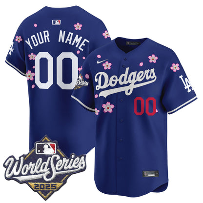 Dodgers 2025 World Series x Tokyo Series Vapor Premier Limited Custom Jersey - All Stitched